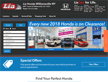 Tablet Screenshot of liahondaofwilliamsville.com
